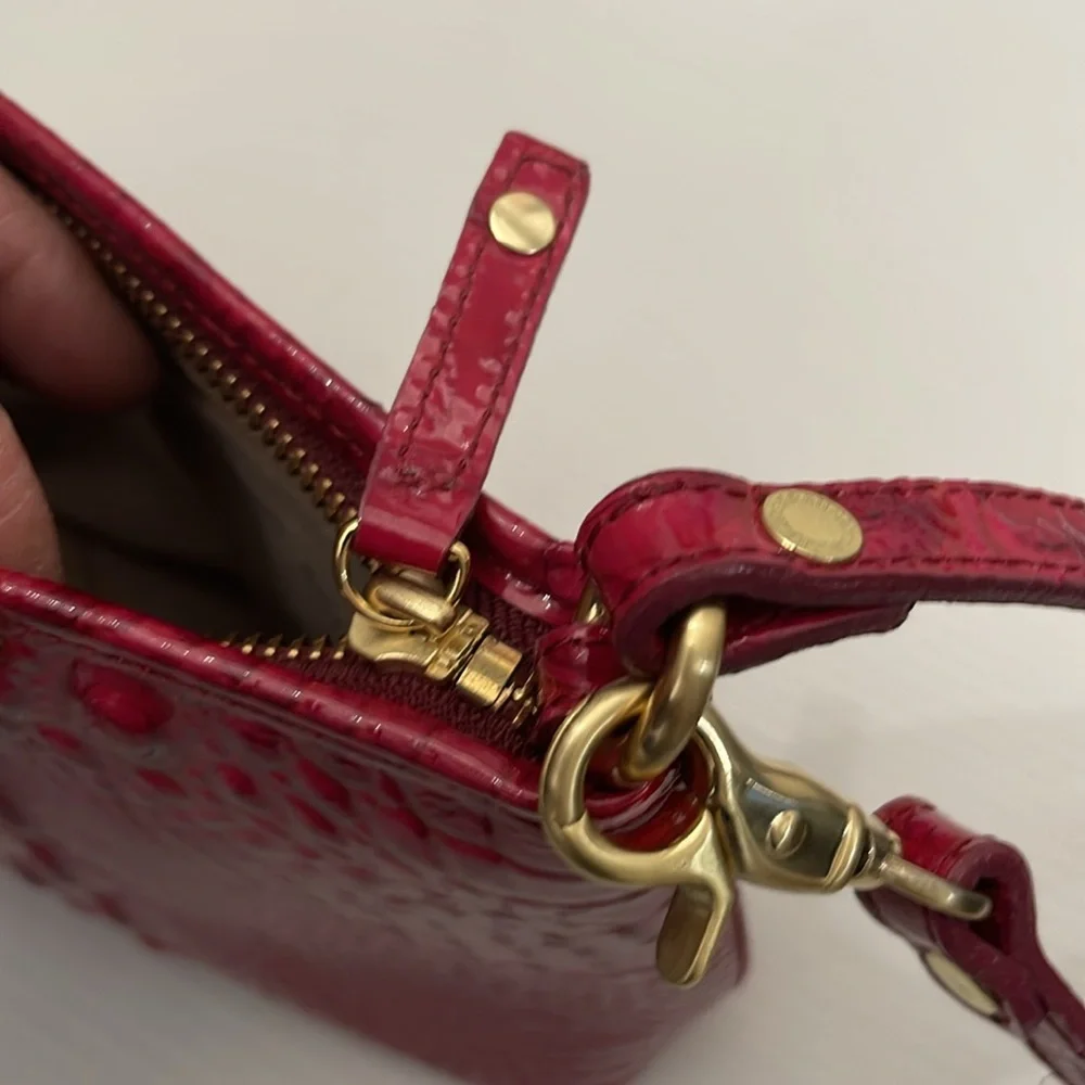 BRAHMIN LEATHER ANY TIME SHOULDER & WRISTLET WOMENS SIZE M - Picture 11 of 16